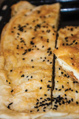 Cheesy pastry turkish background unit isolateの写真素材