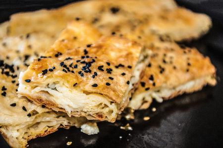 Cheesy pastry turkish background unit isolateの写真素材