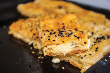 Cheesy pastry turkish background unit isolateの写真素材