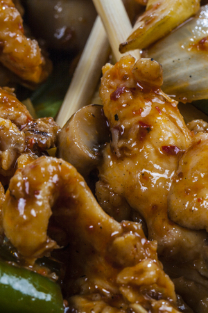 served on a plate meats background unit isolateの写真素材