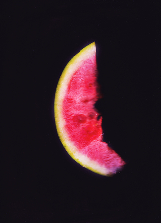 Slice watermelon background unit isolateの写真素材