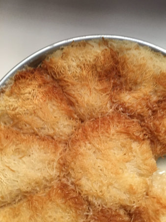 kadayif dessert background unit isolateの写真素材