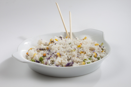 rice food background unit isolateの写真素材