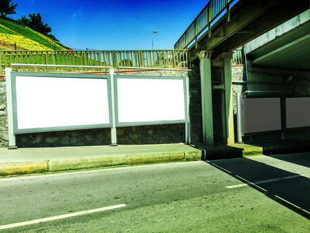 billboard background unit isolateの写真素材
