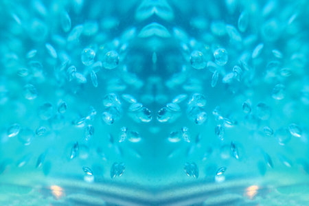 in liquid air bubbles