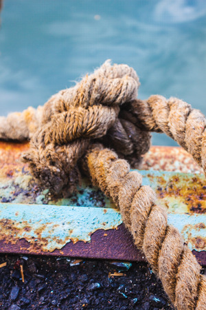 ship rope background patternの写真素材