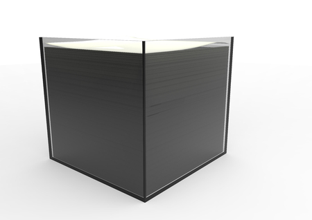 note paper 3D isolate backgroundの写真素材