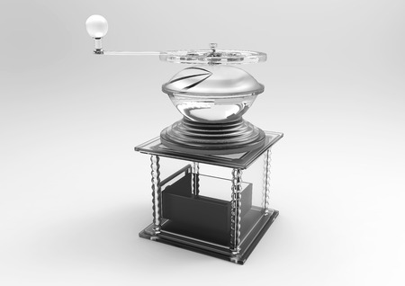 coffee Mill 3D isolate backgroundの写真素材