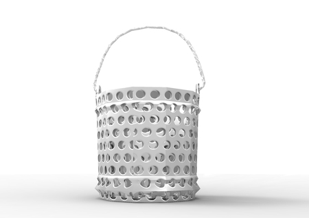 bucket 3D isolate backgroundの写真素材