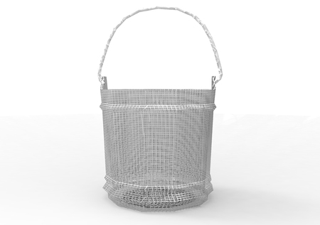 bucket 3D isolate backgroundの写真素材