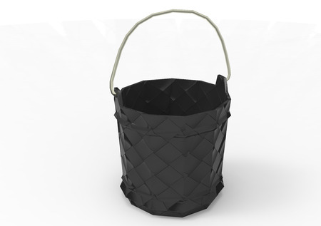 bucket 3D isolate backgroundの写真素材