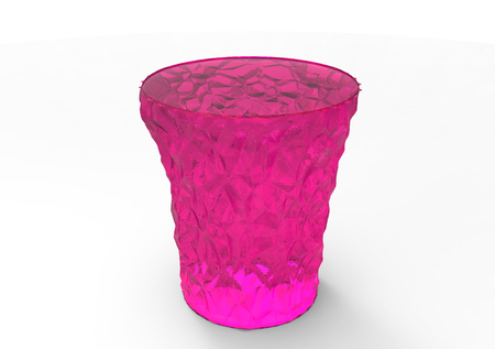 crystal coasters 3D isolate backgroundの写真素材