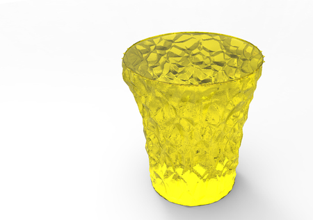 crystal coasters 3D isolate backgroundの写真素材