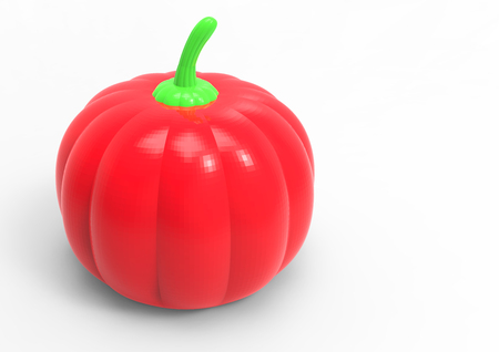 pumpkin isolated on white backgroundの写真素材