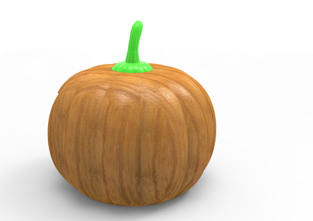 pumpkin isolated on white backgroundの写真素材