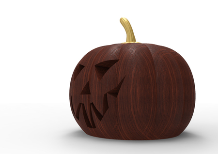 pumpkin isolated on white backgroundの写真素材