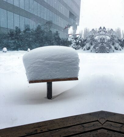 outdoors snow isolate backgroundの写真素材