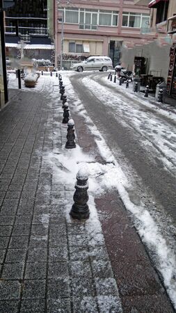 outdoors snow isolate backgroundの写真素材