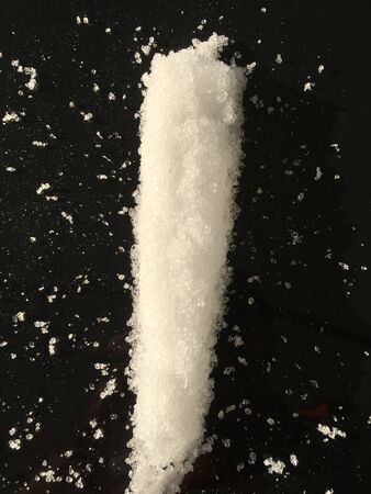 shapes from snow isolate backgroundの写真素材