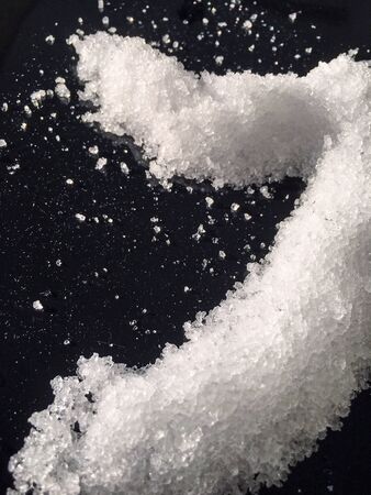 shapes from snow isolate backgroundの写真素材
