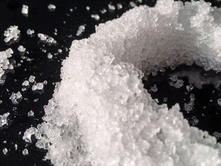 shapes from snow isolate backgroundの写真素材