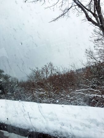 outdoors snow isolate backgroundの写真素材