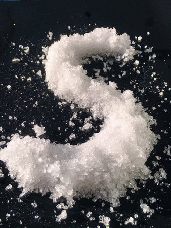 shapes from snow isolate background