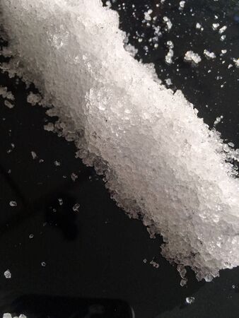 shapes from snow isolate backgroundの写真素材