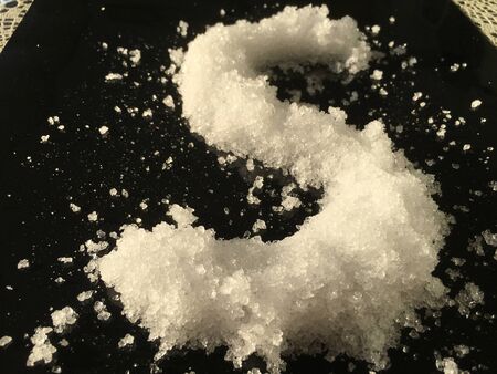 shapes from snow isolate backgroundの写真素材