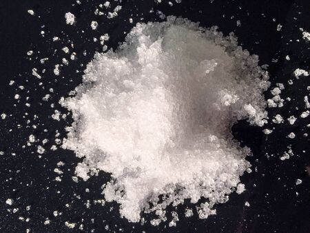shapes from snow isolate backgroundの写真素材