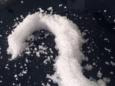 shapes from snow isolate backgroundの写真素材