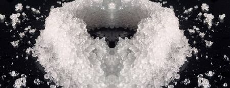 shapes from snow isolate backgroundの写真素材