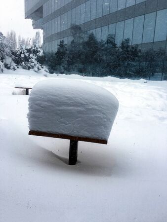 outdoors snow isolate backgroundの写真素材