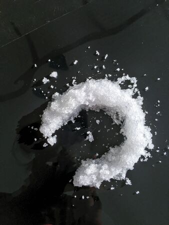 shapes from snow isolate backgroundの写真素材