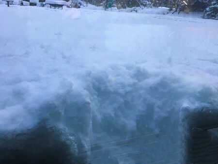 outdoors snow isolate backgroundの写真素材