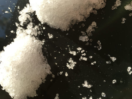 shapes from snow isolate background