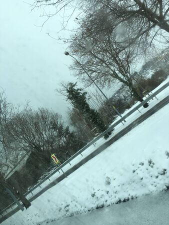 outdoors snow isolate backgroundの写真素材