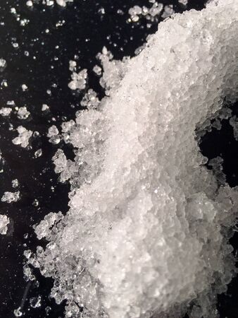 shapes from snow isolate backgroundの写真素材