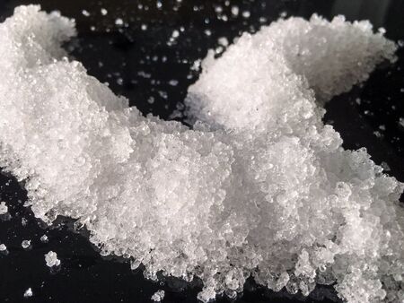shapes from snow isolate backgroundの写真素材