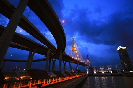 Bhumibol Bridgeの写真素材