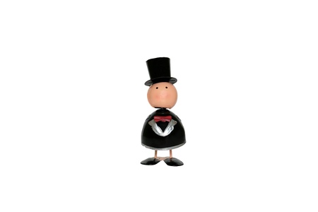 Ornament  isolated cute groom doll made by zincの写真素材