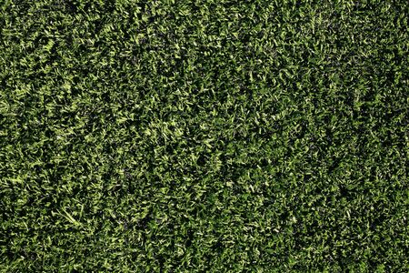 top view of closeup fake grass の写真素材