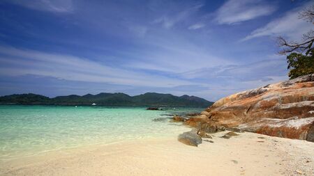 Beautiful scenic at Lok Loy island near Adang Rawi and Lipe islands in Satun, Thailandの写真素材