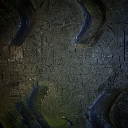 Grunge cracked tire textureの写真素材