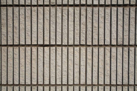 stone wall decoration of commercial buildingの写真素材