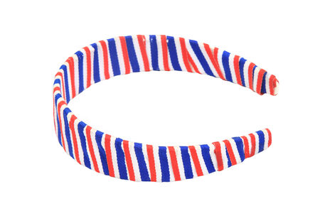 Thai flag hair band isolated on white background の写真素材