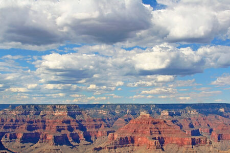 famous horizontal view of Grand Canyon in Arizona, USAの写真素材