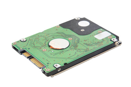 laptop harddisk isolated on a white background