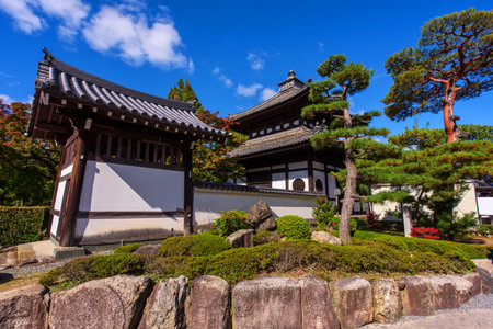 Japan buildings with garden at Tofuku-ji Temple in Kyotoのeditorial素材