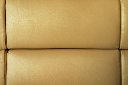 Golden sofa leather by vintage retro styleの写真素材